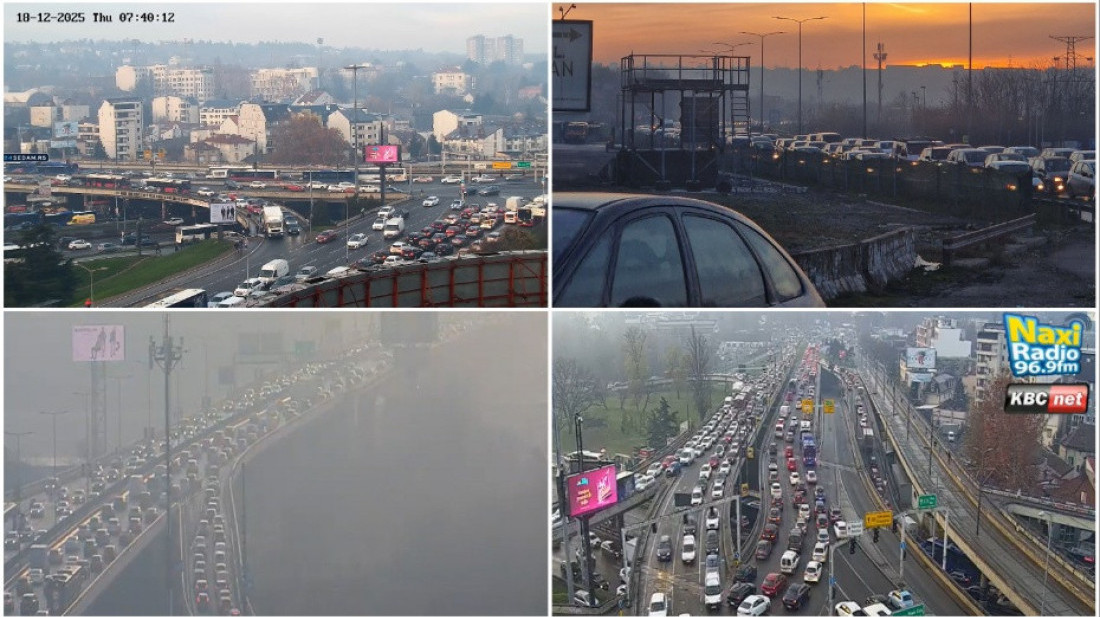 Saobraćajni kolaps u Beogradu: Gužve na Autokomandi, Gazeli i autoputu