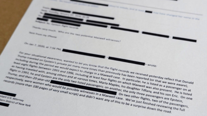 Ministarstvo pravde SAD pregledalo manje od jedan odsto dokumenata u vezi sa slučajem "Epstin"