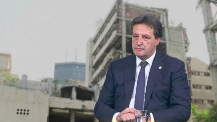 Ovako izgleda unutrašnjost Generalštaba, Gašić: Nemoguće i licemerno je reći da je oštećeno samo 10 odsto (VIDEO)