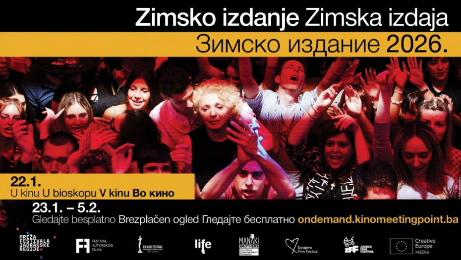 Besplatne projekcije filmova iz regiona na Zimskom izdanju Mreže festivala Jadranske regije