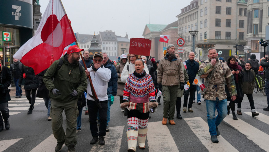 U Kopenhagenu i drugim danskim gradovima održani protesti u znak podrške Grenlandu
