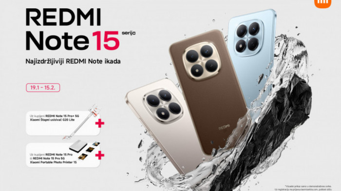 Xiaomi predstavlja Redmi Note 15 seriju: Spoj vrhunske izdržljivosti i pametne fotografije