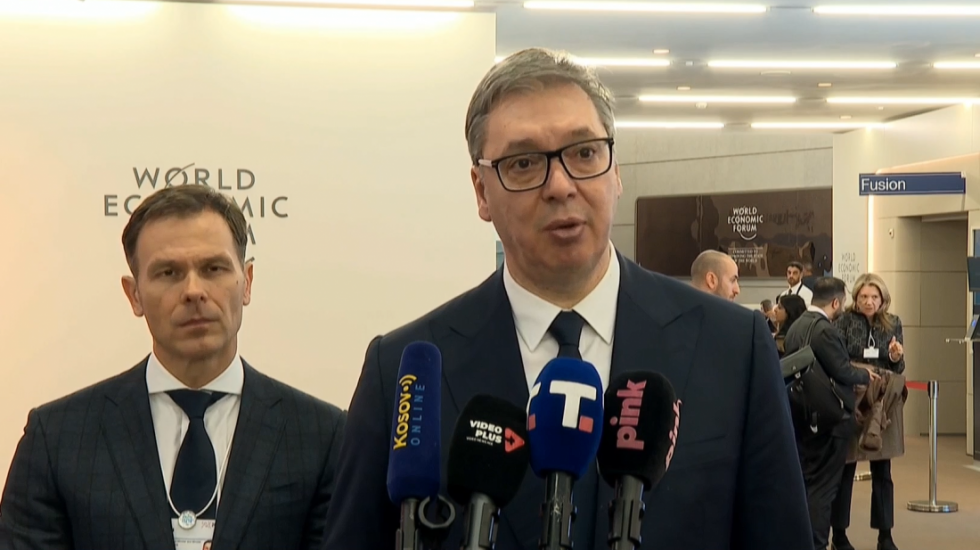Vučić iz Davosa: Fon der Lajen u govoru više puta naglasila tzv. trajan politički razvod između SAD i EU