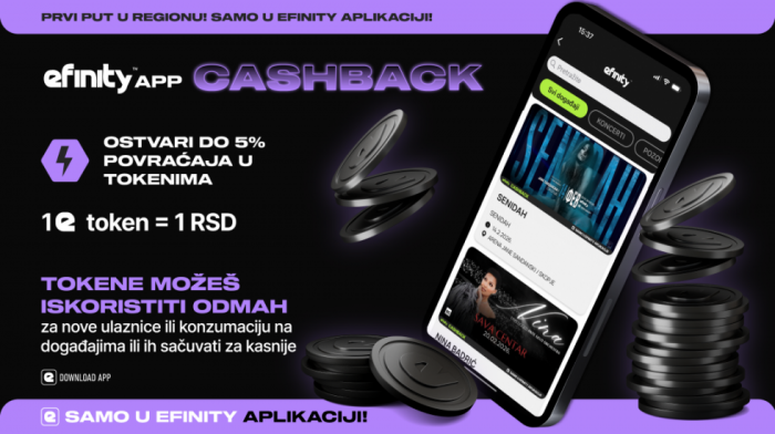 eFinity postavlja standarde: Cashback koji donosi više od ulaznice