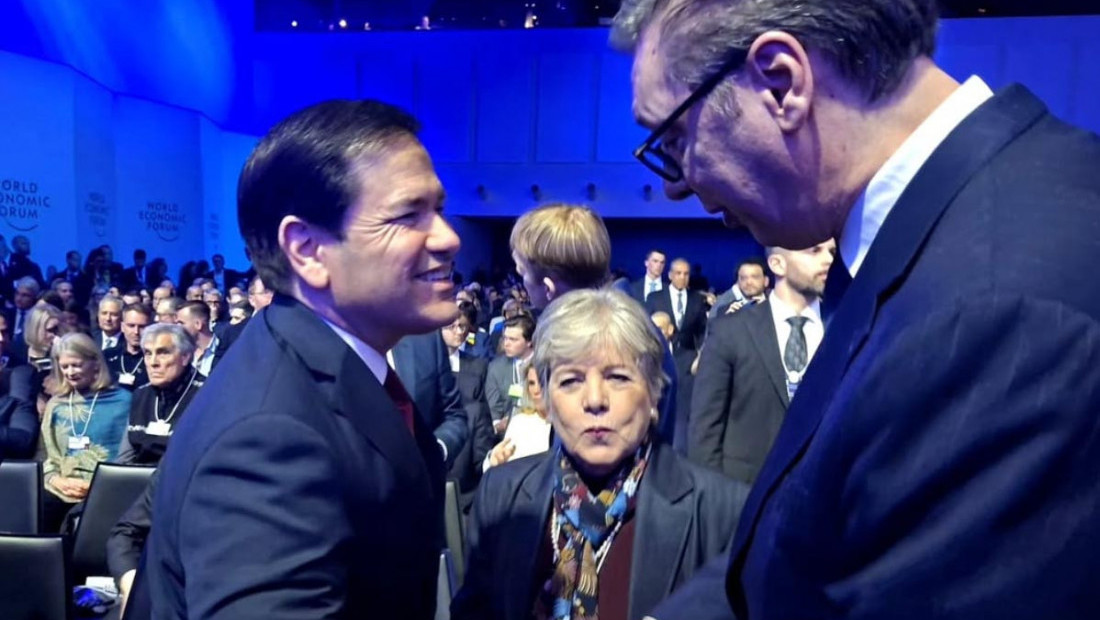 Vučić se u Davosu susreo sa Markom Rubiom