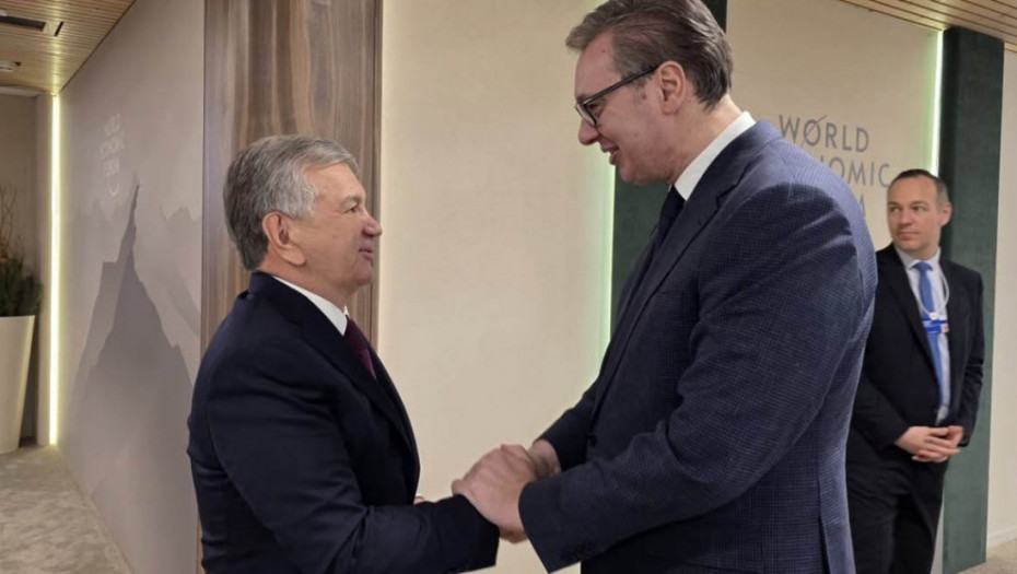 Vučić sa predsednikom Uzbekistana o jačanju saradnje dve zemlje