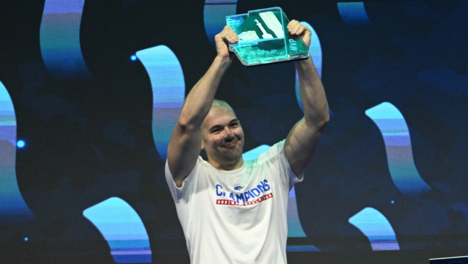Srpski vaterpolista Dušan Mandić najkorisniji igrač (MVP) finala Evropskog prvenstva