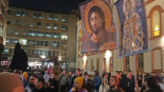 Skup "Znanje je moć" ispred Rektorata: Bojkot nastave dela studenata nekoliko fakulteta u Beogradu