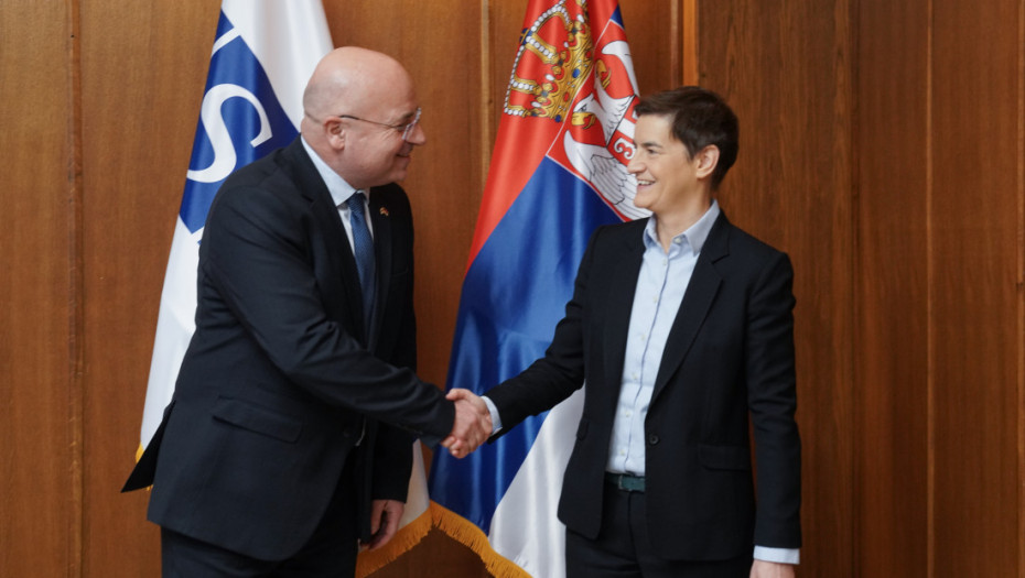 Brnabić razgovarala sa šefom Misije OEBS-a u Srbiji Marselom Peškom