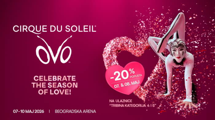 Sezona ljubavi u Beogradu: 20 odsto popusta na Cirque du Soleil i predstavu "OVO"
