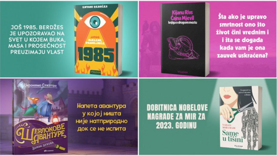 Vulkan izdavaštvo – najvažniji februarski naslovi: „1985“, „Knjiga o drugom mestu“ i nova avantura Džeronima Stiltona