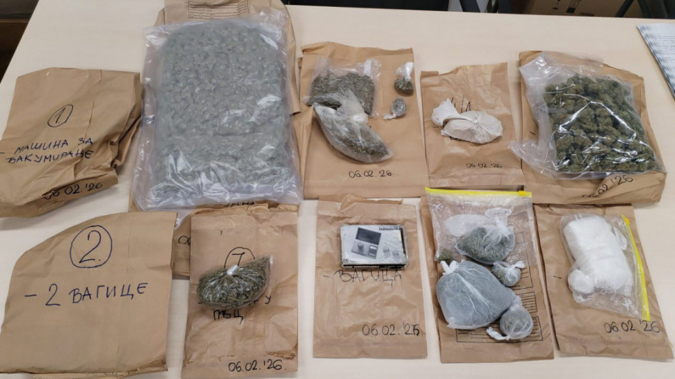 Marihuana, kokain i heroin zaplenjeni u Nišu, trojica uhapšena