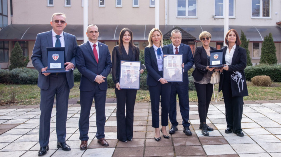 Povelja Kriminalističko-policijskog univerziteta uručena ministarki Tatjani Macuri povodom Dana Univerziteta