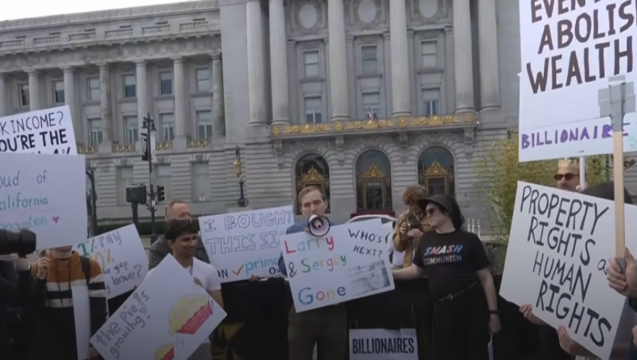 U San Francisku održan protest podrške milijaderima, privukao samo tridesetak ljudi