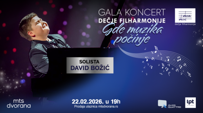 Gala koncert Dečje filharmonije: Trinaestogodišnji virtuoz na klaviru David Božić svira Mocarta