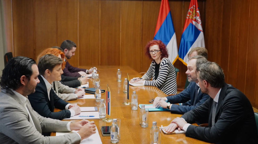 Brnabić sa Žiofreom o napretku Srbije na putu ka EU
