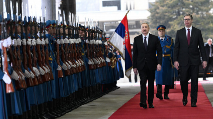 Alijev u poseti Srbiji, priređen svečani doček, sledi prva sednica Saveta za strateško partnerstvo dve zemlje
