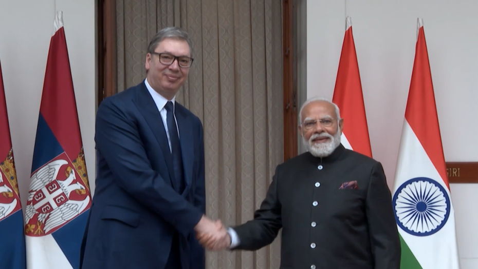 Modi: Uveren sam da će veze Srbije i Indije dobiti još veći zamah u budućnosti