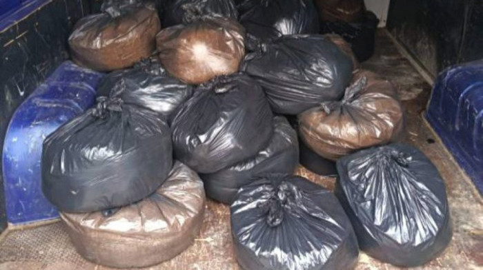 U Bajinoj Bašti uhapšen osumnjičeni sa 260 kilograma duvana: Oštetio budžet za skoro tri miliona dinara