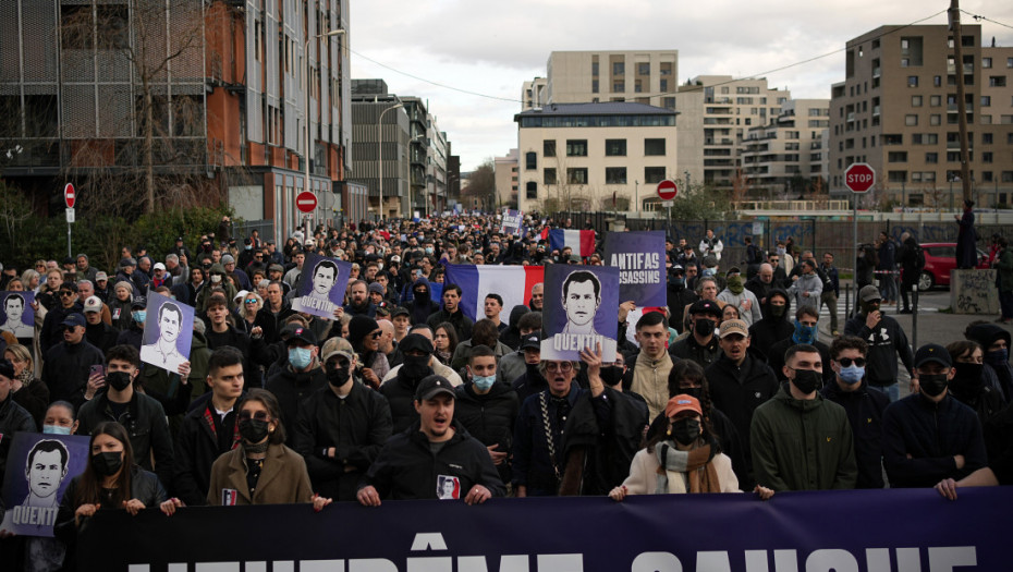 Hiljade ljudi marširale kroz Lion i tako odale počast ubijenom aktivisti desnice, Makron pozvao na smirenost