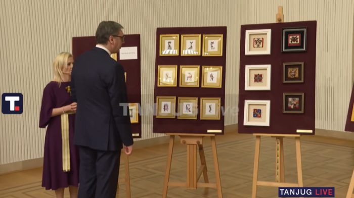 Otvaranje izložbe "Niti državnosti", prisustvuje predsednik Srbije