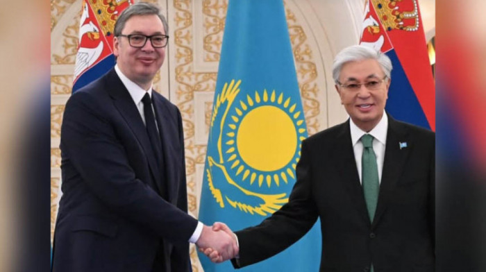 Vučić stigao u predsedničku palatu u Astani, sledi sastanak sa predsednikom Tokajevim