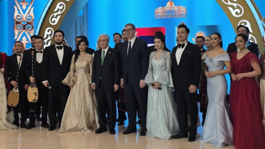 Tokajev priredio svečani ručak za Vučića: Naša delegacija dočekana uz  "Ovo je Srbija" i "Tamo daleko"