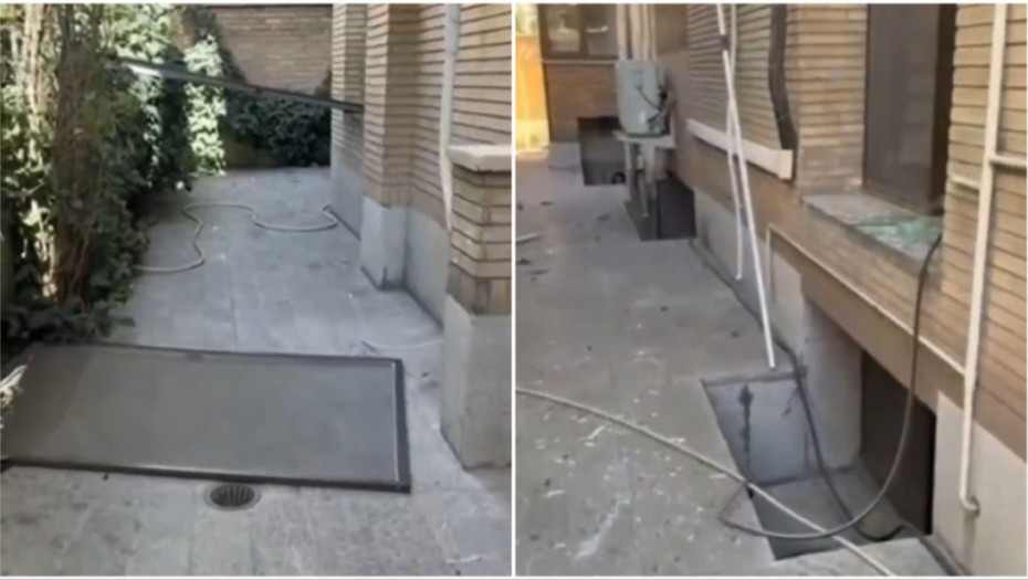 Oštećena ambasada Srbije u Teheranu tokom vazdušnih napada