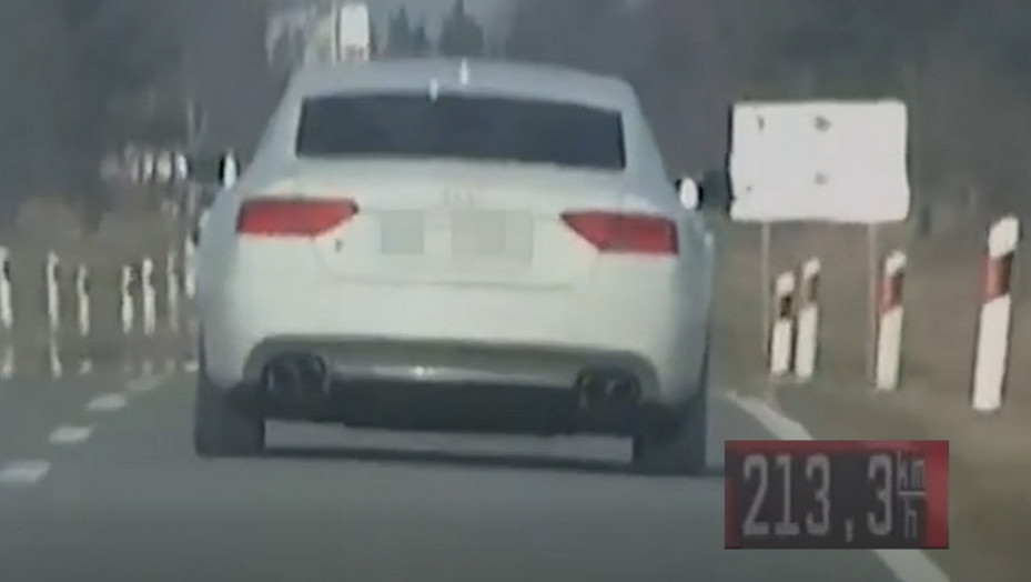 Nasilnička vožnja u Somboru: Isključen iz saobraćaja vozač "audija", jurio više od 200 km na sat gde je ograničenje 80