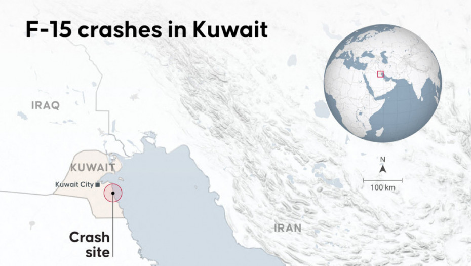 Srušilo se više američkih vojnih aviona F-15 u Kuvajtu