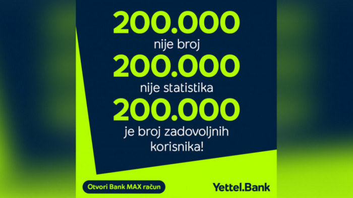 200.000 razloga za slavlje: Yettel bank proslavlja 200.000 Bank MAX korisnika