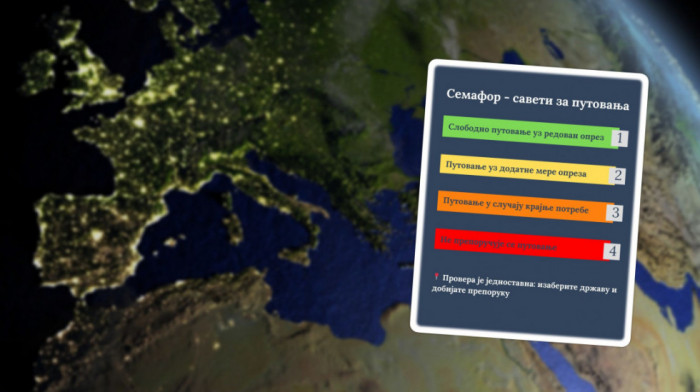 Proverite boju pre nego što organizujete putovanje: Bliski istok u "crvenom", Hrvatska u slučaju "krajnje potrebe"