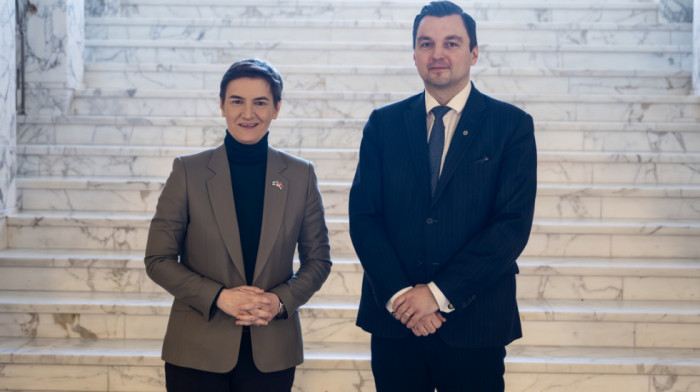 Brnabić se sastala sa ministrom za evropske poslove Finske Joakimom Strandom