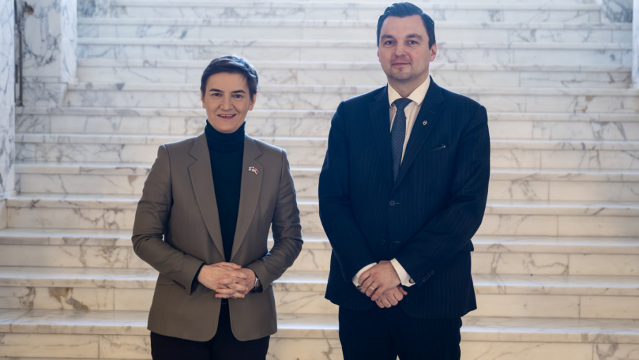 Brnabić se sastala sa ministrom za evropske poslove Finske Joakimom Strandom