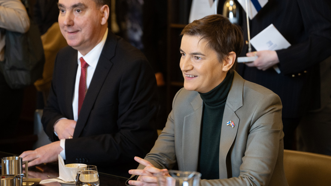 Brnabić: Nadam se boljoj saradnji sa Finskom i većoj podršci evropskom putu Srbije