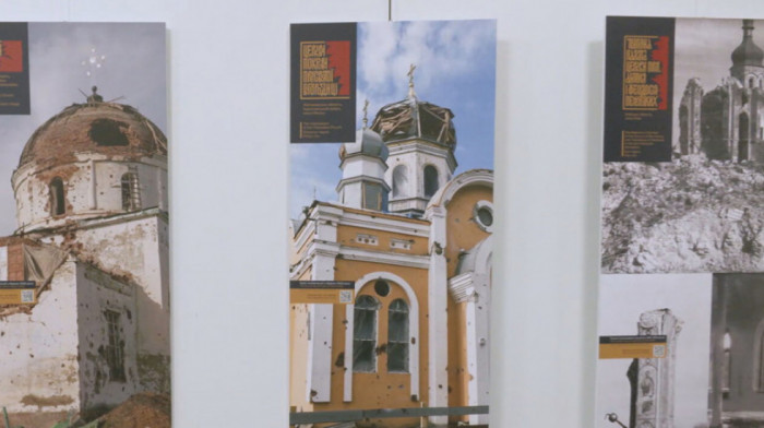 Izložba "Oživeće u slavi i moći" u Novom Sadu o stradanju crkava u Ukrajini
