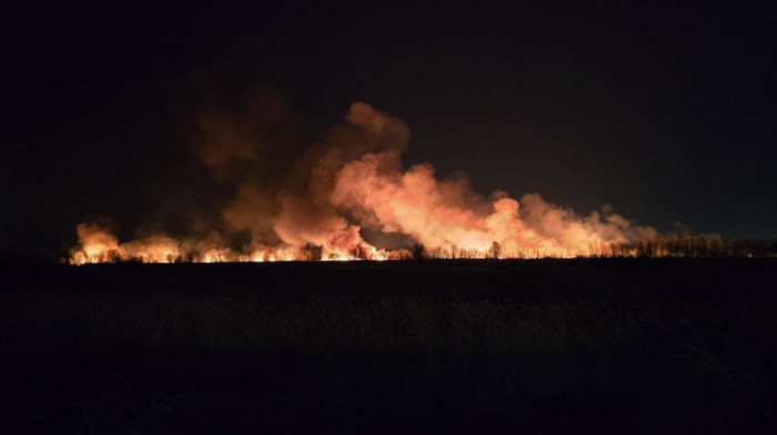 Veliki požar u ritu između Beočina i Rakovca