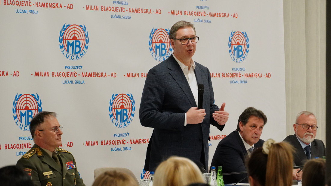 Vučić posetio MB Namenska u Lučanima: Uložićemo 100 miliona evra u razvoj fabrike