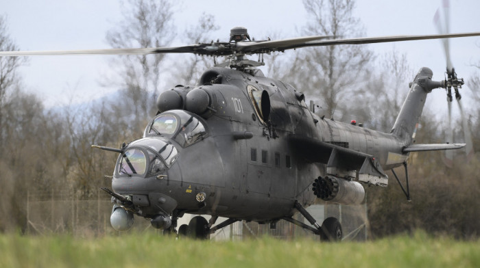 Borbena obuka pilota helikoptera Vojske Srbije u širem rejonu Kraljevo i iznad vojnih poligona