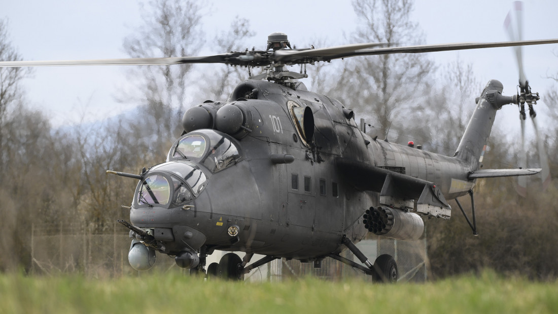 Borbena obuka pilota helikoptera Vojske Srbije u širem rejonu Kraljevo i iznad vojnih poligona