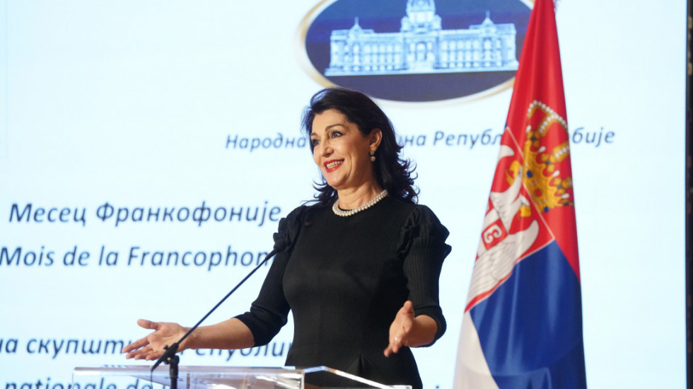 Prijem povodom obeležavanja Meseca Frankofonije, orden Jadranki Jovanović