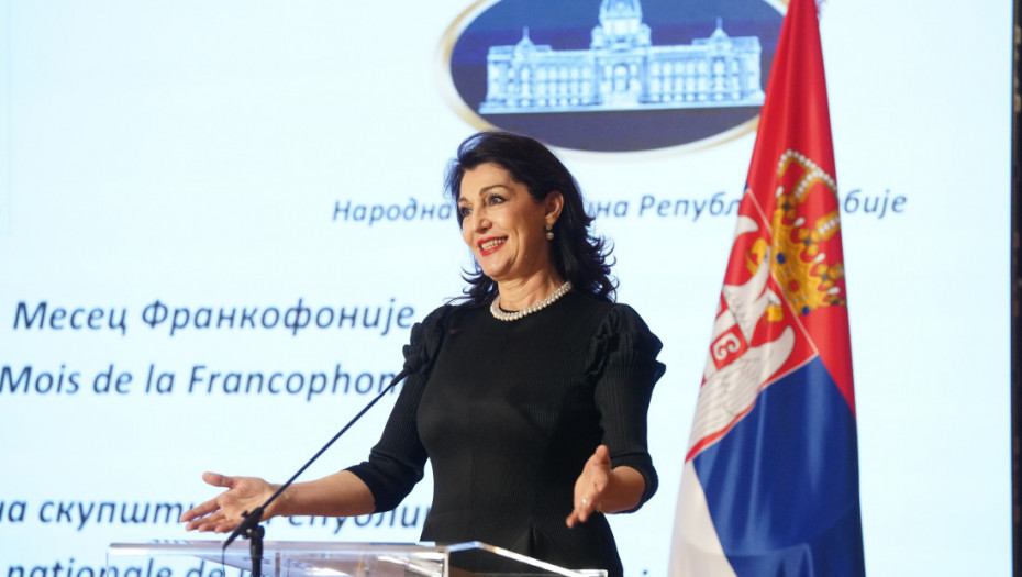 Prijem povodom obeležavanja Meseca Frankofonije, orden Jadranki Jovanović
