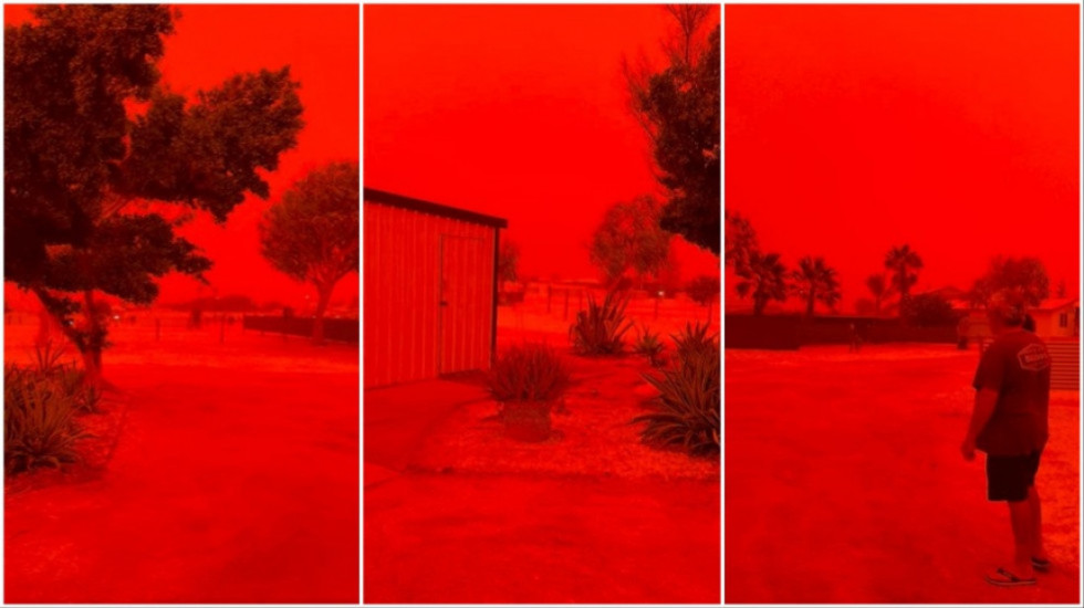 Scene koje podsećaju na "pakao": Nebo u trenutku postalo krvavo crveno, meteorolozi objasnili retku pojavu
