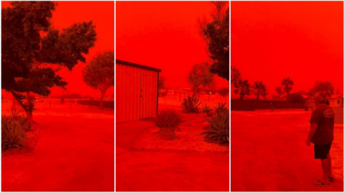 Scene koje podsećaju na "pakao": Nebo u trenutku postalo krvavo crveno, meteorolozi objasnili retku pojavu