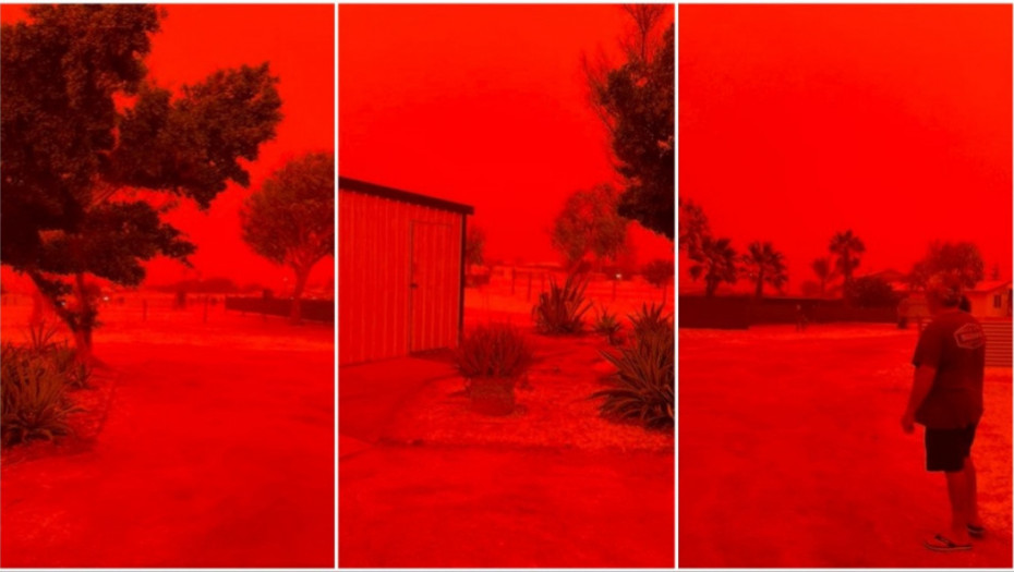 Scene koje podsećaju na "pakao": Nebo u trenutku postalo krvavo crveno, meteorolozi objasnili retku pojavu