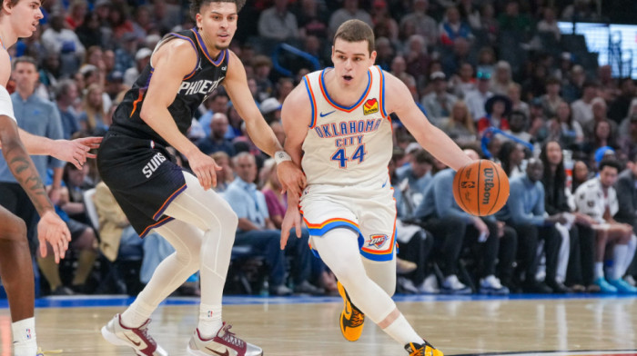 Nikola Topić fantastičan u porazu Oklahome: Dvocifren broj poena i asistencija