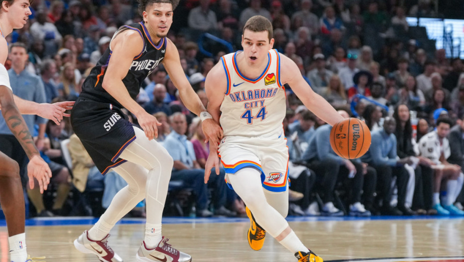 Nikola Topić fantastičan u porazu Oklahome: Dvocifren broj poena i asistencija