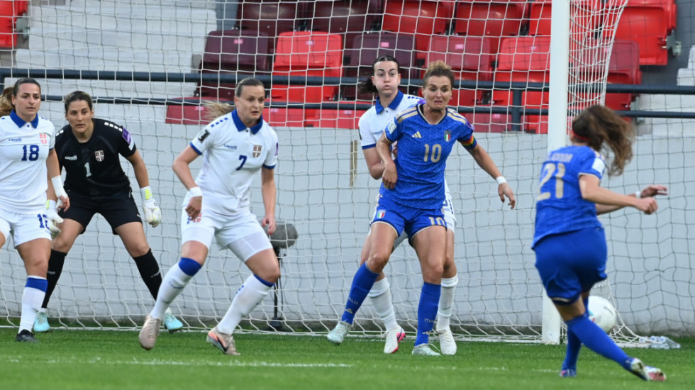 Fudbalerke Srbije ubedljivo poražene od Italije u kvalifikacijama za Mundijal