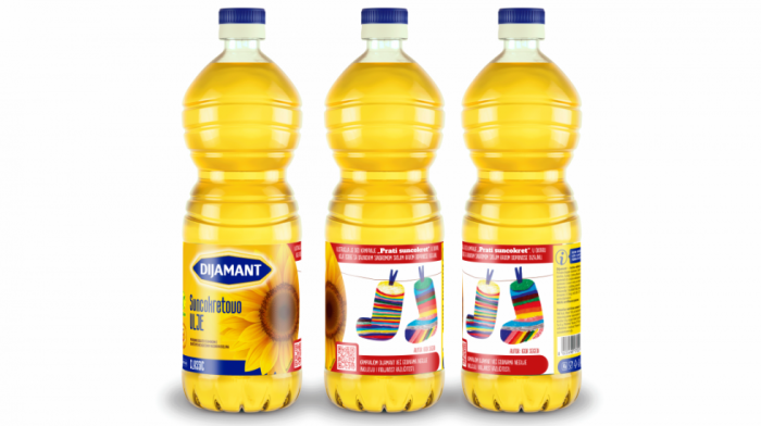 Crteži osoba sa Daunovim sindromom na etiketama Dijamant ulja