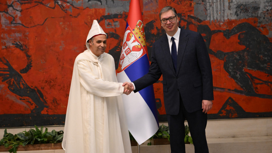 Vučić primio akreditivna pisma ambasadora Kraljevine Maroko Omara Amrara